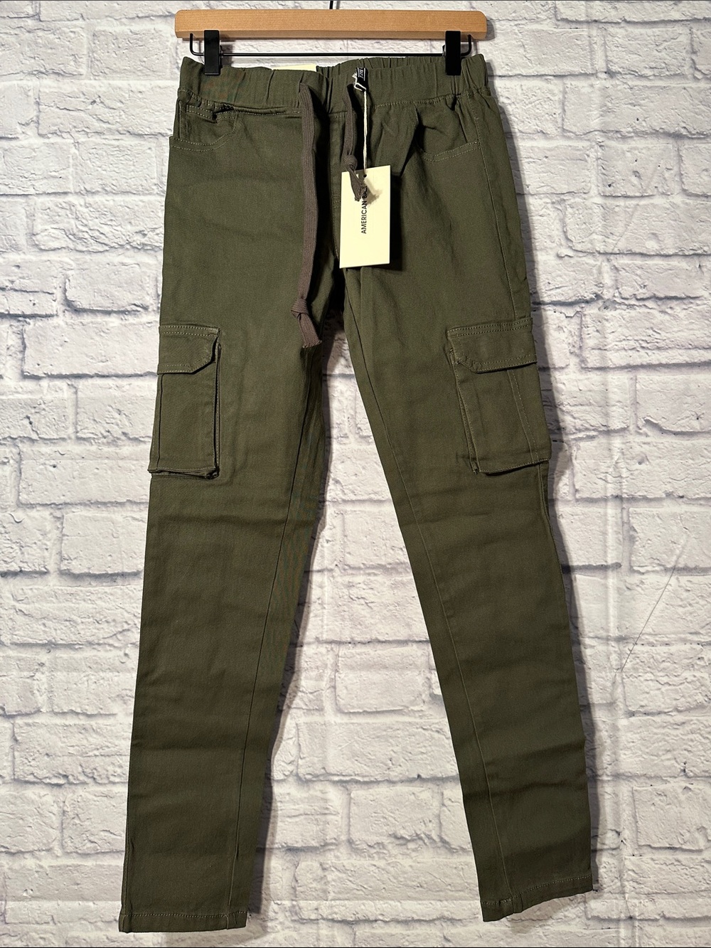 Women’s American Bazi Olive Green Skinny Cargo Jeans joggers